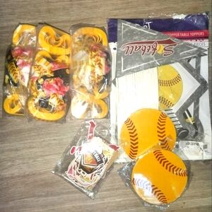 Softball Party Supplies & Accessories 150+ pieces NWT